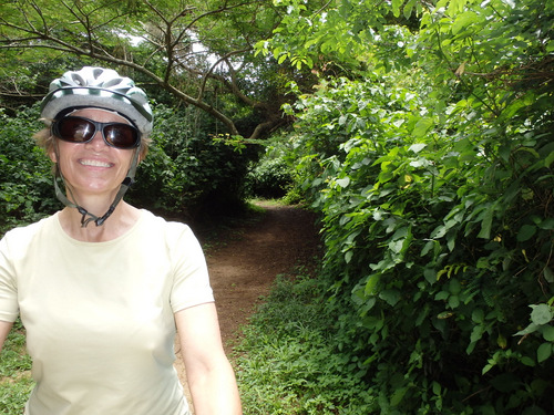 Terry was a happy stoker riding through the jungle canopy.